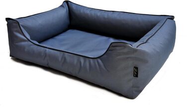 Лебон - лежанка для собак Паула Плюс | Ортопедична | 4 кольори | 4 розміри | Легко чистити | Водовідштовхувальна (L, Сірий) L Сірий