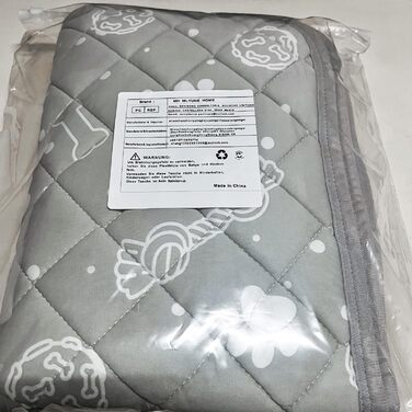 Кühlmatte для собак та котів MH MYLUNE HOME - термохромна охолоджуюча килимок, самоохолоджуюча, не слизька, водопоглинаюча, портативна, сіра, 110x80 см