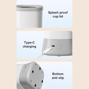 Автоматичний очищувач лап для собак Weqizuerqi | 2-ступенева очистка, аксесуар для догляду, ідеально для прогулянок, подорожей, дому