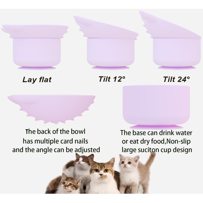 Набір мисок для котів Suyoku: повільне годування, проти блювоти, з підставкою, зелений