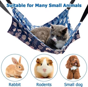 Гніздо-гамак для котів MiOYOOW: зручне та дихаюче ліжко для маленьких тварин з 4 металевими гачками