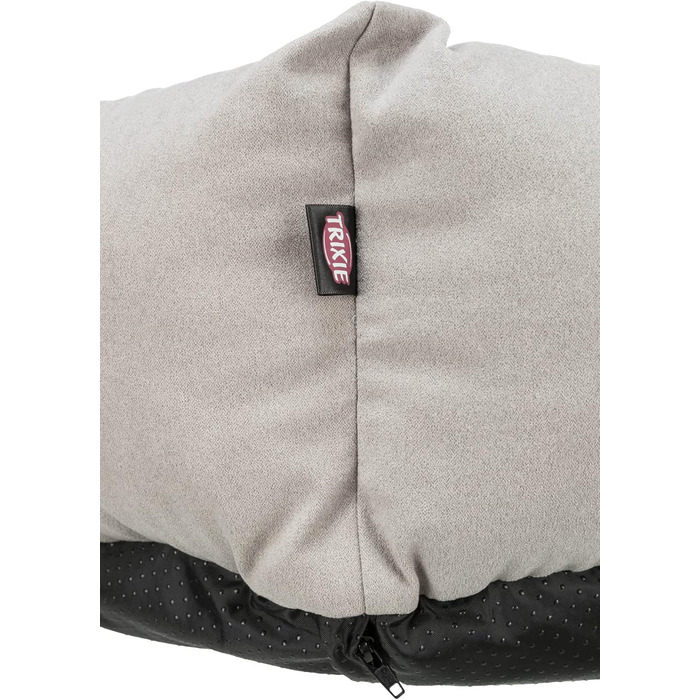 Тріксі Ле́ні - лежанка для собак, 60x50 см, пісок/сірий - зручне місце для сну, кошик для собак середніх порід, неслизька та пральна - 37993