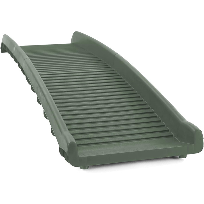 Рампа для собак, складна, антиковзка, оливковий, 155x40 см, до 90 кг