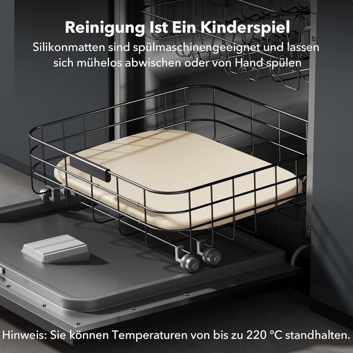 Підкладка під миску для собак та котів PETLIBRO Silikon, сіра, 45x30 см, нековзна, водонепроникна, для миття в посудомийній машині