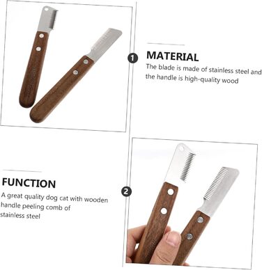 Набір для грумінгу собак та котів VICASKY: щітка та гребінець для видалення ворсу та масажу