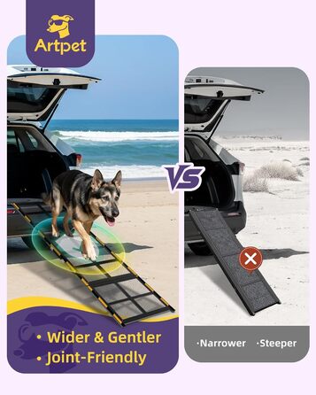 Рампа для собак Extra Lange 190 см – стабільна авторампа для великих собак, для SUV, комбі та автодому, до 90 кг
