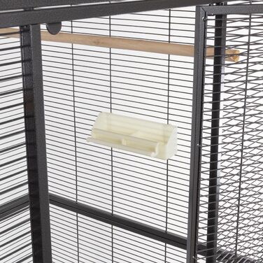 Преміальний вольєр Montana Cages New Sydney для хвилястих папуг і маленьких папугаїв, 90x70x180 см, 2 годівниці, 4 коліщата, порошкове покриття AVILON, антикварна версія