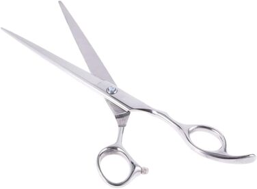 Ножиці для грумінгу собак та котів, безпечні, ергономічні, срібні. Розмір 1