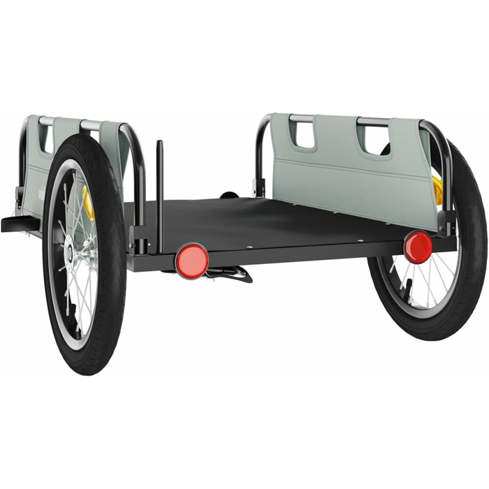 Причіп для велосипеда сірий Oxford, корзина для собак, сталь