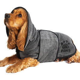 Elite Paws™ UK: Люксовий халат для собак з мікрофібри, товстий та м’який, швидко сушить тварину за 20-30 хвилин, супер вбираючий, обмежує безлад