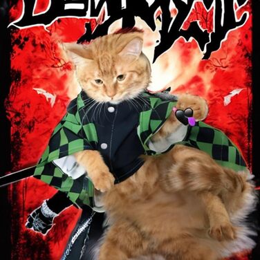 Костюм для собак та котів ChoChoCho Spirited Away No-Face, плюшевий халат, косплей, для Хелловіну, регульований, S/M