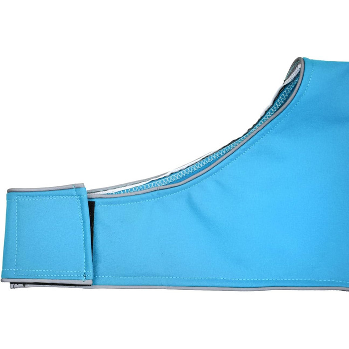 Водонепроможний та вітрозахисний софтшел-дощовик для собак, світло-блакитний, розмір M