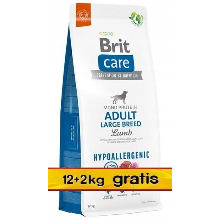 Сухий корм Brit Care Hypoallergenic для дорослих собак великих порід з ягнятимим, 14 кг