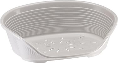 Квітковий лежак для собак та котів Ferplast Siesta Deluxe, сірий, 54 x 35 x 21,5 см, пластик, дихаючий, антиковзкий