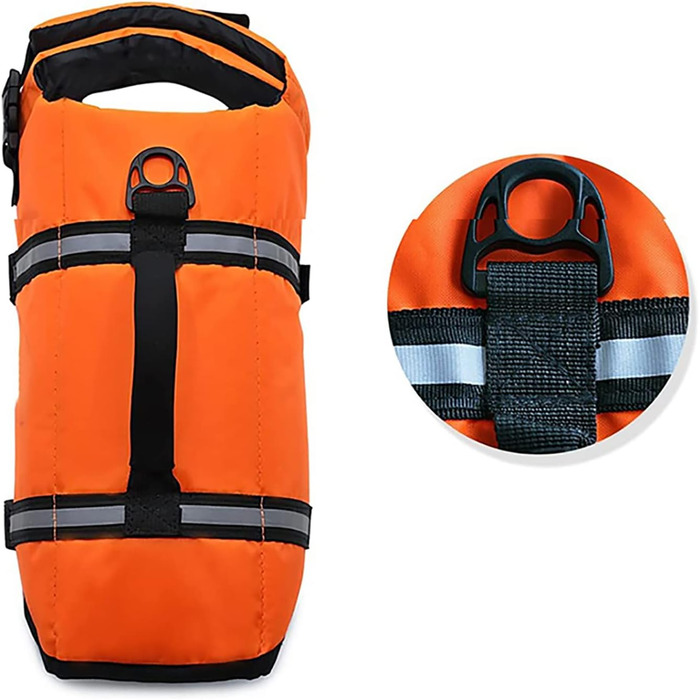 Рятувальний жилет для собак, камуфляжний з світловідбиваючими смугами, регульований, для малих, середніх та великих собак