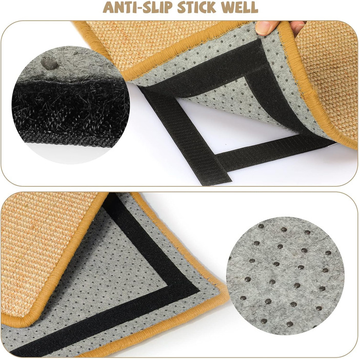 Килимок для котів Graciadeco з сизалю, 60 x 40 см - захист меблів