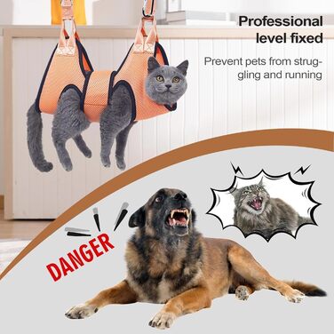 Рушник для догляду за лапами собак - гамак для стрижки нігтів, допоміжний засіб для догляду за кігтями, система підтримки для спа-процедур | Розкладка (A.)