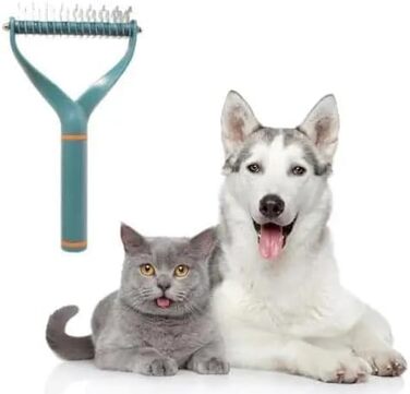 Гребінець для собак, чорний, великий: для видалення ковтунів та бруду