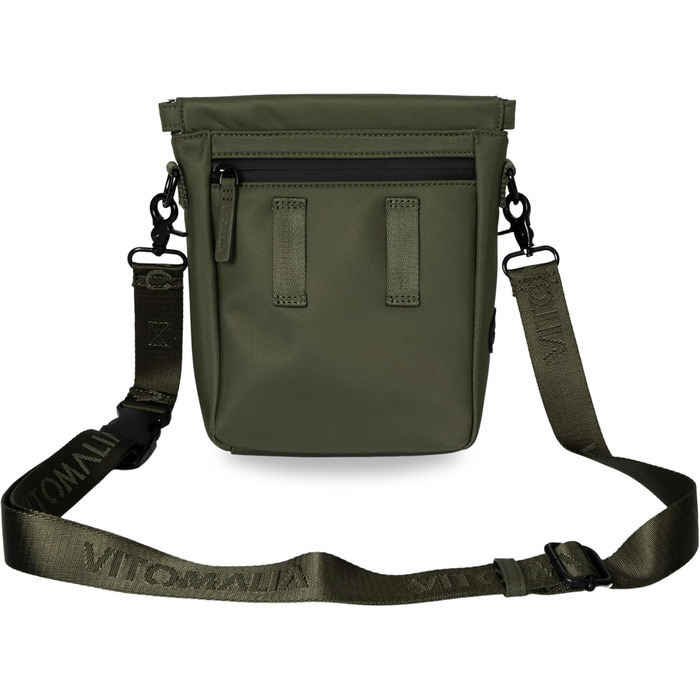 Сумка для собак Deluxe: багатофункціональна сумка через плече з кишенями для ласощів, повідка, корму, диспенсер для відходів та магнітним закриттям - ідеальна для прогулянок та тренувань (Хакі)