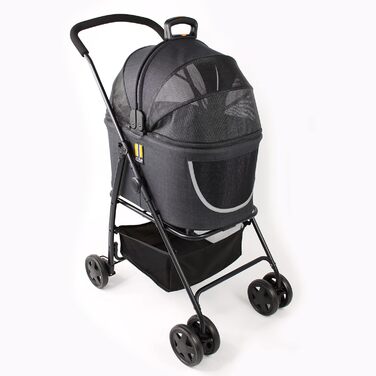 Візок для собак MY DUQUE Coco 2-в-1: візок для тварин до 15 кг з кошиком для аксесуарів | Складний, з сучасним дизайном та маневреними колесами
