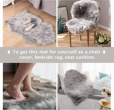 Килимок для домашніх тварин Asrug: м'який, плюшевий, комфортний, 61 x 91 см, сірий