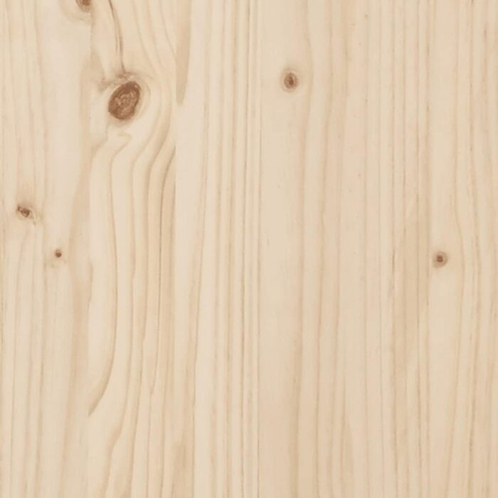 vidaXL Ліжко для собаки 105,5x75,5x28 см з масиву сосни, натуральне, собаче ліжко-кошик, диван для собак