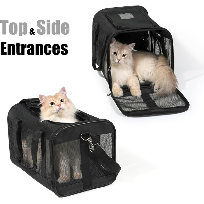 Транспортна переноска для собак та котів HITSLAM, складана, зелена (M)