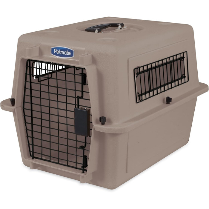 Petmate Ultra Vari Kennel Fashion 21 – переноска для собак до 7 кг із переробленого пластику, транспортний бокс 53×41×38 см