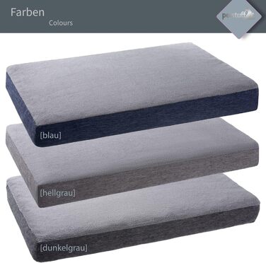 Ортопедичне собаче ліжко з знімним та пральним чохлом, вибір кольору та розміру (XS, блакитний)