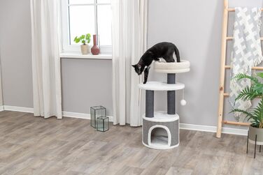 Дерев'яний кігтеточка TRIXIE Marco 114 см – багатоповерхова, з місцями для відпочинку та іграми