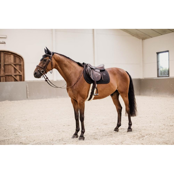 Kentucky Schabracke Glitter Rope Jumping - Чорний підхвіст для стрибків з блискітками