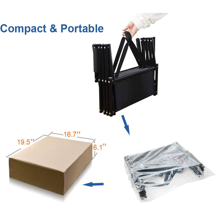 Сходинки для собак, металевий каркас, складані, великі, легкі, портативні, 5 сходинок, для авто, SUV та високих ліжок