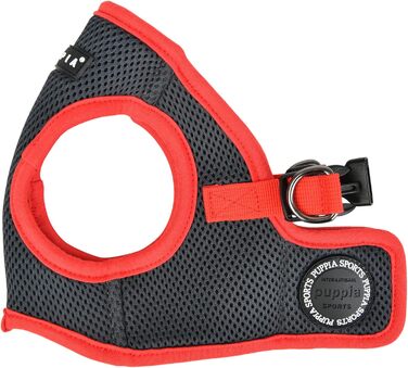 Шлея Puppia Soft Harness II для малих і середніх собак, сіра, S — м'яка, зручна, легка у використанні