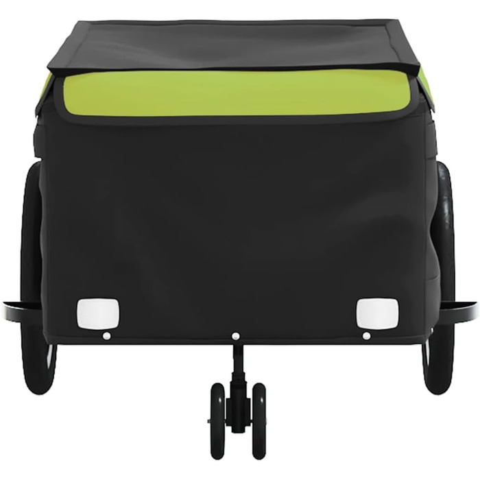 Причіп для велосипеда з металу, чорно-зелений, 45 кг, для собак