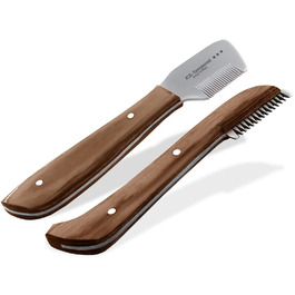 Набір для грумінгу собак та котів: триммер, гребінь, ножиці, ніж. З супер-дрібною та супер-грубою зубчастими насадками. З нержавіючої сталі.