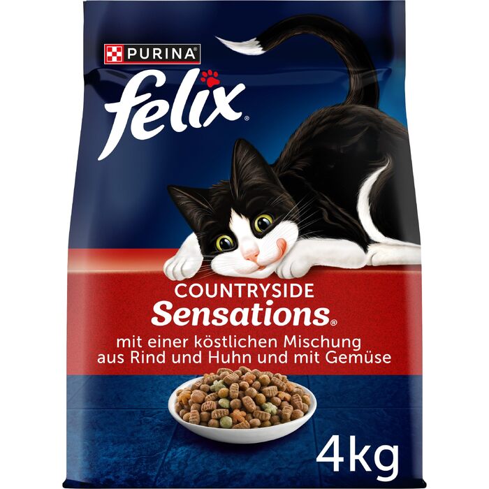 Сухий корм для котів FELIX Sensations «Різноманіття смаків сільської місцевості», 4 кг