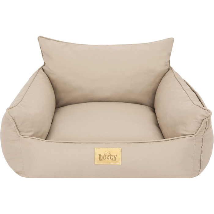 Автокрісло для собак, переноска для собак, лежанка для собак, переноски для тварин, для заднього сидіння, ковдра для собак, лежанка для собак, лежанка для котів, для маленьких собак (57x55x30 см), бежевий колір