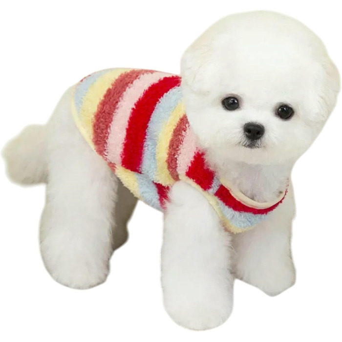 Зимовий теплий жилет для собак: флісова куртка для маленьких, середніх собак, котів, цуценят Yorkie, Chihuahua (1,25-2 кг)