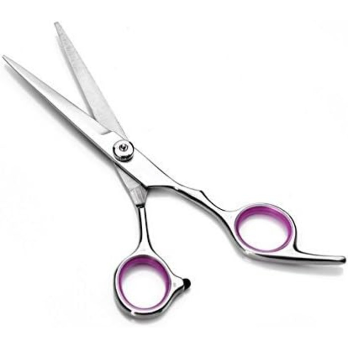 Набір професійних ножиць для грумінгу собак Novatech (4 шт.) з гребінцем: ножиці для стрижки, фінішні та вигнуті