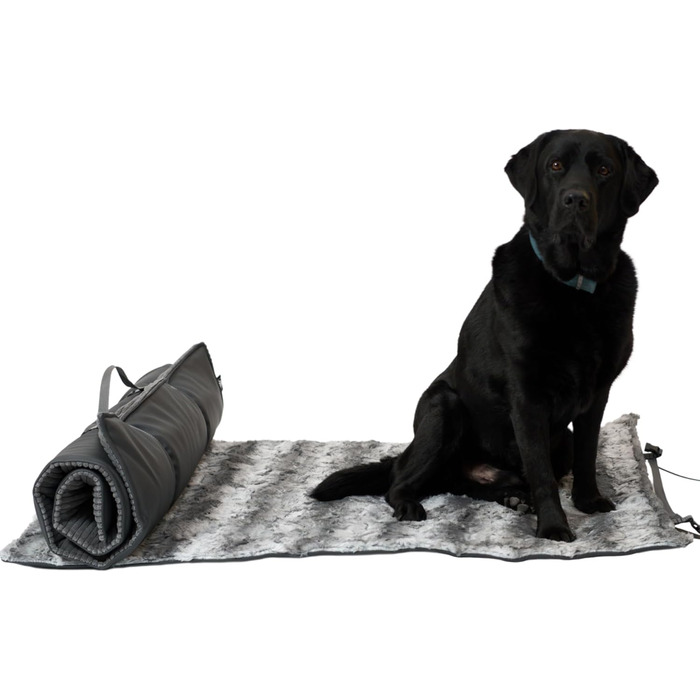 Німецька туристична ковдра для собак Outdoor, міцна та водонепроникна, 40°C, з наповнювачем 3 см (55x75 см, 85x120 см, Shadow)