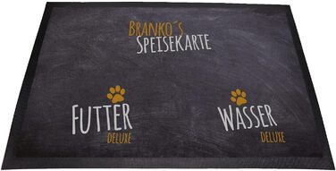 Килимок для годівлі собак з написом | Персоналізований | Миючий | (Меню)