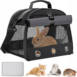 Складана повітропроникна сумка-переноска для морських свинок та кроликів