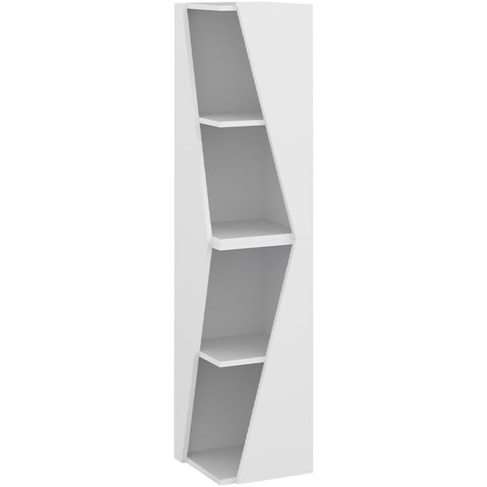 Пенал для ванної Vicco Benno, дуб, 31.6x70.5 см, з відкритими полицями, 2 шт, білий