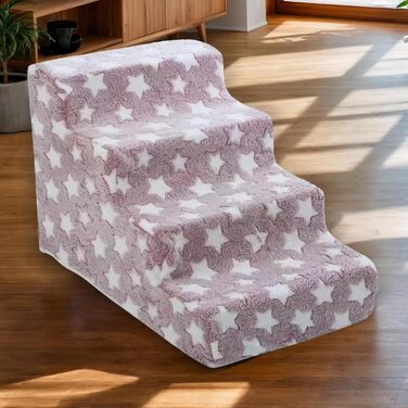 Рампа для собак та котів Cat Escabeau – портативна, складна, з неслизькою платформою, червона