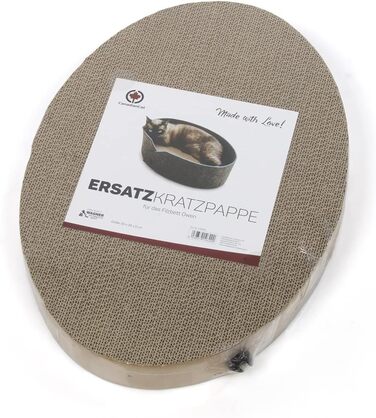 Клітка-будиночок для котів Owen-Tower XL, сірий, 50 см, з когтеточками та двома хвильовими картонними поверхнями