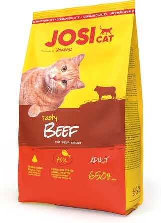 Сухий корм для дорослих котів JosiCat Crunchy з куркою та яловичиною, 10 кг