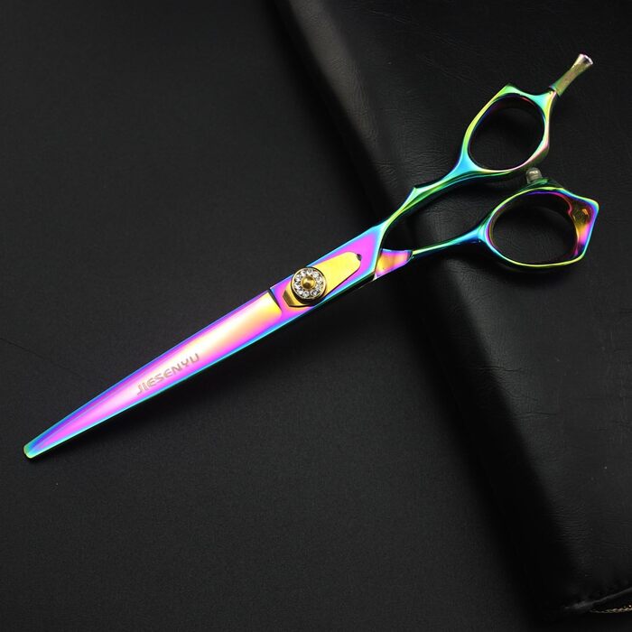 Набір професійних ножиць для грумінгу собак JIESENYU Pro: 4 шт. (7 дюймів, 2 вигнуті, для фінальної обробки)