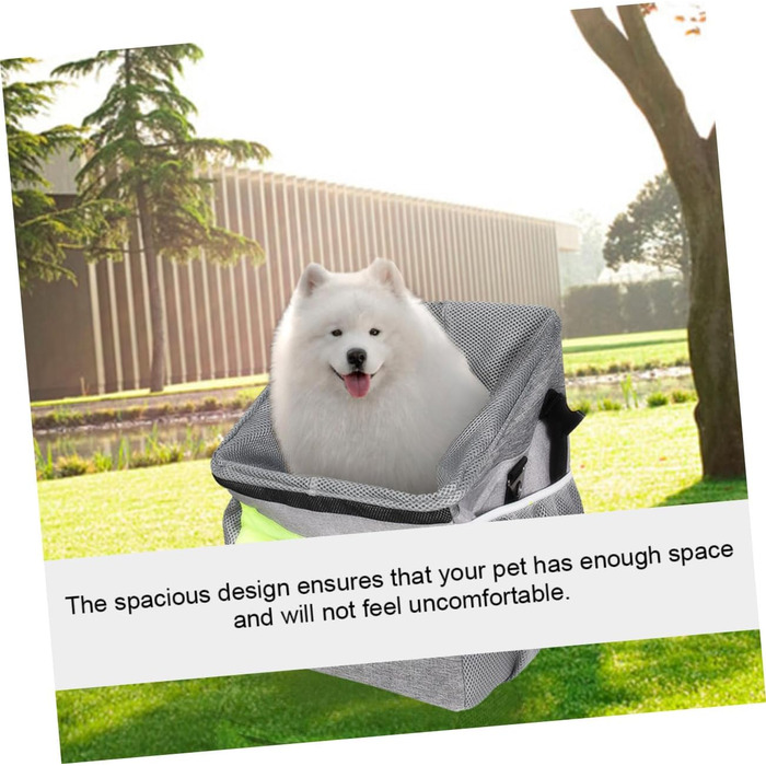 Фahrradkorb iBasenice для тварин: складаний, дихаючий, з ручкою спереду. Підходить для перевезення собак, котів, іграшок, ласощів та телефону.