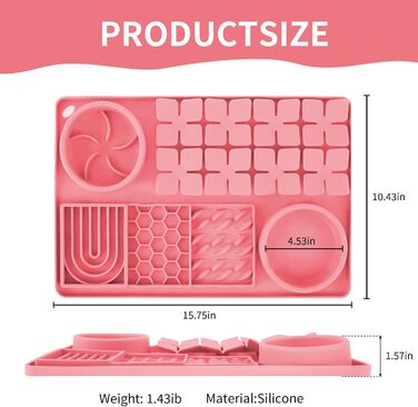 Силіконова килимок-головоломка для собак та котів з присосками, повільний набір для годування, інтерактивна килимок для носа, навчання пошуку їжі