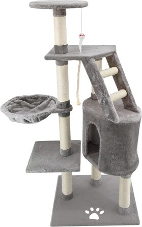 Дряпка для котів Beltom® Kratzbaum - ігровий комплекс, 120 см, сірий